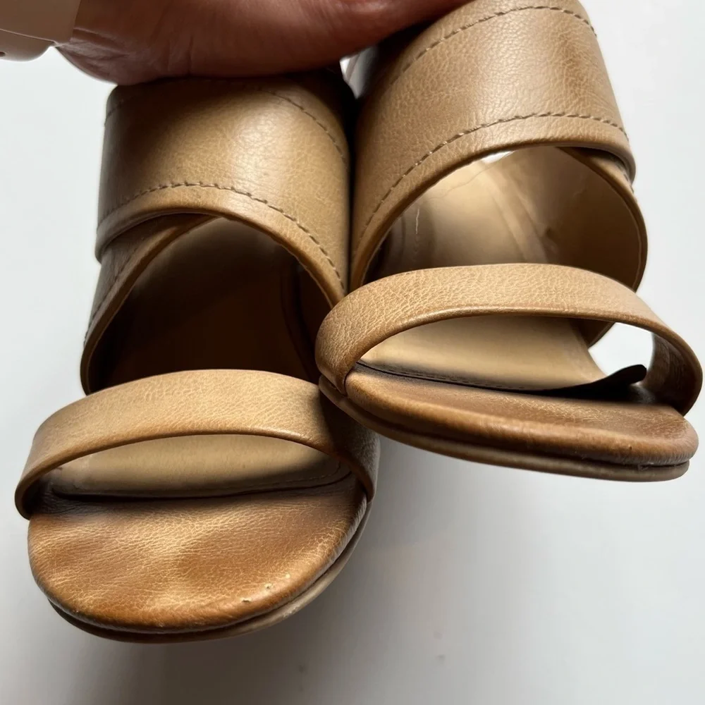 Reaction by Keneth Cole Ava Rita Tan Slide Wedge Sandals Woman’s 9M